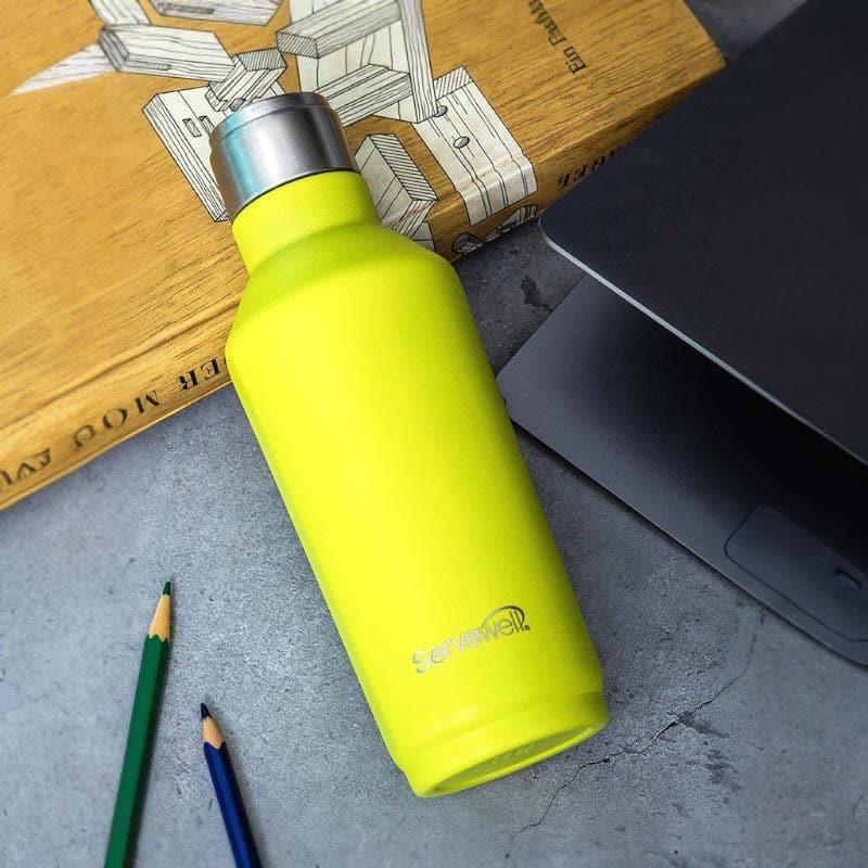 Buy Steel Chill Bottle (675 ML) - Lime Green Bottle from Vaaree