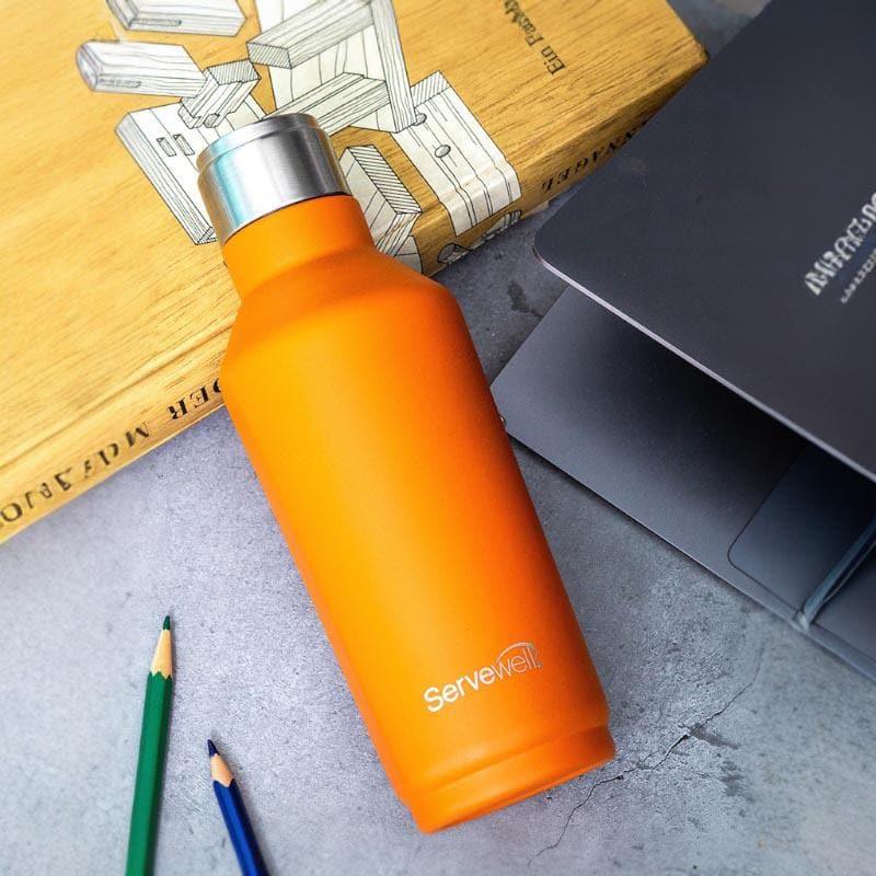 Bottle - Steel Chill Bottle (675 ML) - Sunset Orange