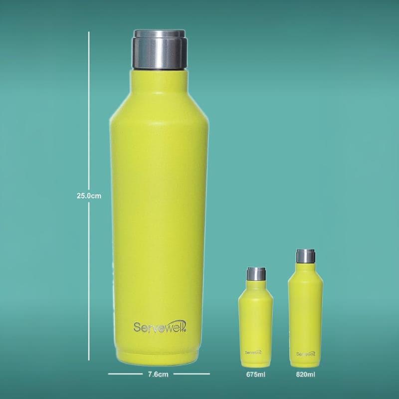 Buy Steel Chill Bottle (820 ML) - Lime Green Bottle from Vaaree