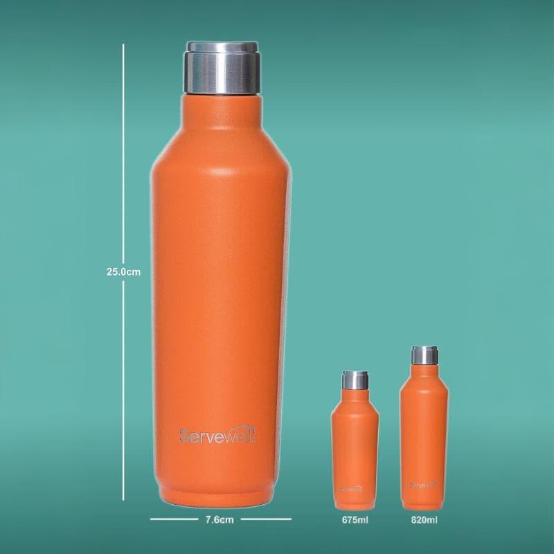 Bottle - Steel Chill Bottle (820 ML) - Sunset Orange