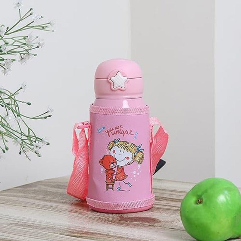 Bottle - Teddy Girl Stainless Steel Sipper Bottle - 550 ML