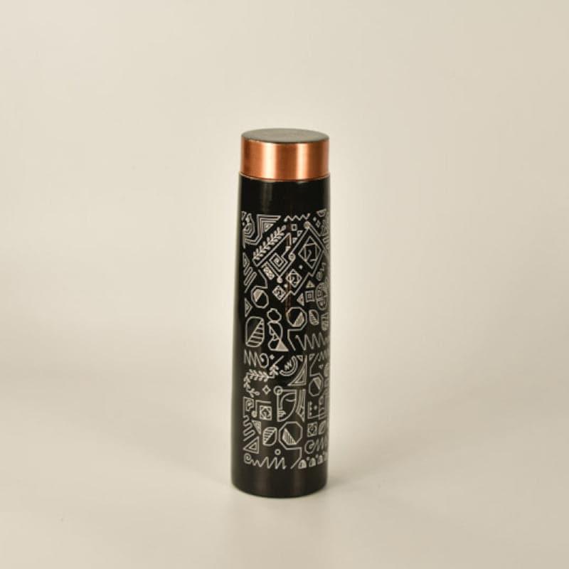 Buy Tribal Doodle Copper Water Bottle - 1000 ML Bottle from Vaaree