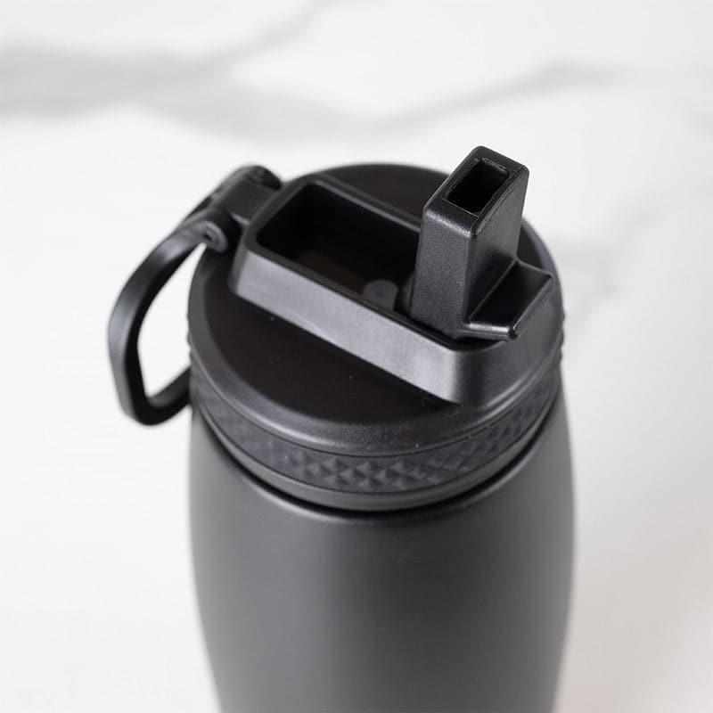 Buy Turbo 1000 ML Hot & Cold Thermos Water Bottle (Black & Grey) - Set Of Two Bottle from Vaaree