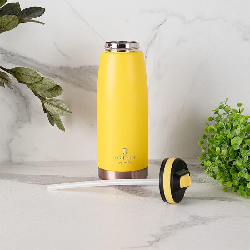 Buy Turbo 1000 ML Hot & Cold Thermos Water Bottle (Yellow & Blue) - Set Of Two Bottle from Vaaree