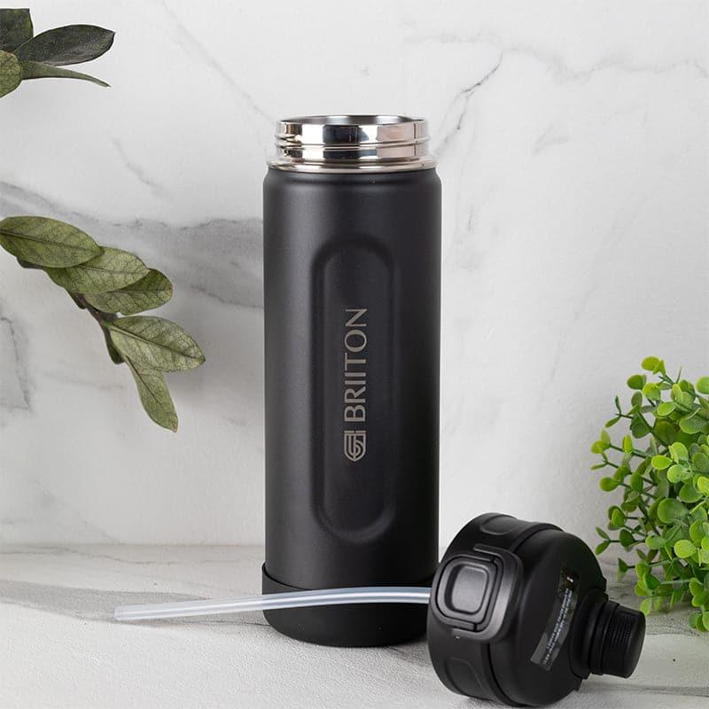 Buy Ventura Sip 1000 ML Hot & Cold Thermos Water Bottle (Black & Blue) - Set Of Two Bottle from Vaaree