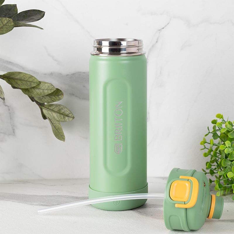 Buy Ventura Sip 1000 ML Hot & Cold Thermos Water Bottle (Black & Green) - Set Of Two Bottle from Vaaree