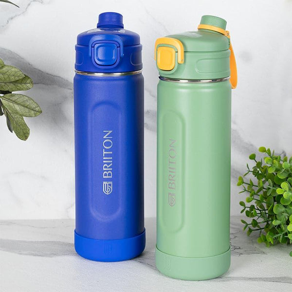 Bottle - Ventura Sip 1000 ML Hot & Cold Thermos Water Bottle (Green & Blue) - Set Of Two