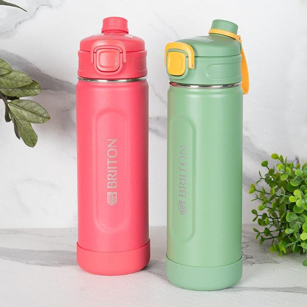 Buy Ventura Sip 1000 ML Hot & Cold Thermos Water Bottle (Pink & Green) - Set Of Two Bottle from Vaaree