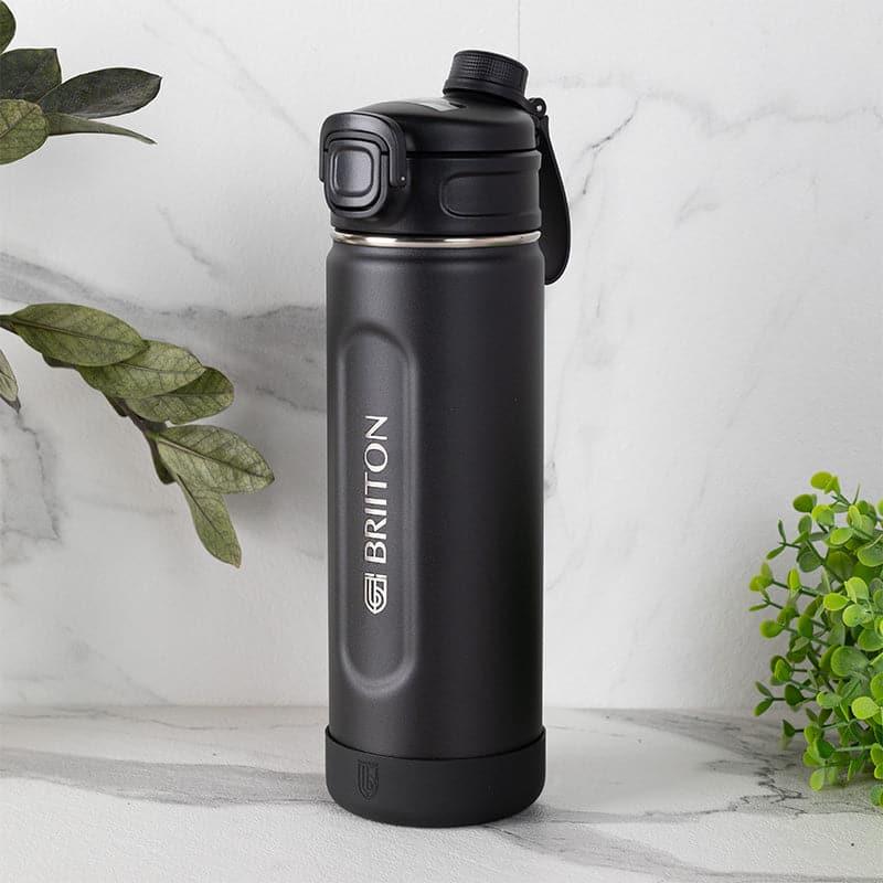 Buy Ventura Sip Hot & Cold Thermos Water Bottle (Black) - 1000 ML Bottle from Vaaree