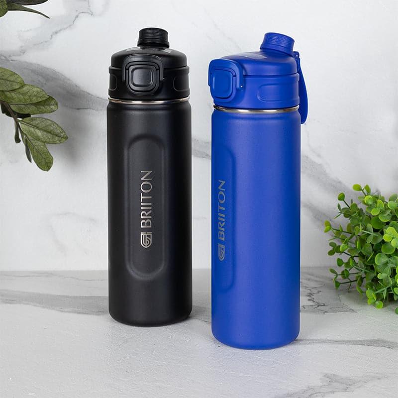 Buy Verga Sip 1000 ML Hot & Cold Thermos Water Bottle (Black & Blue) - Set Of Two Bottle from Vaaree