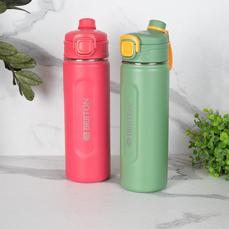 Buy Verga Sip 1000 ML Hot & Cold Thermos Water Bottle (Green & Pink) - Set Of Two Bottle from Vaaree