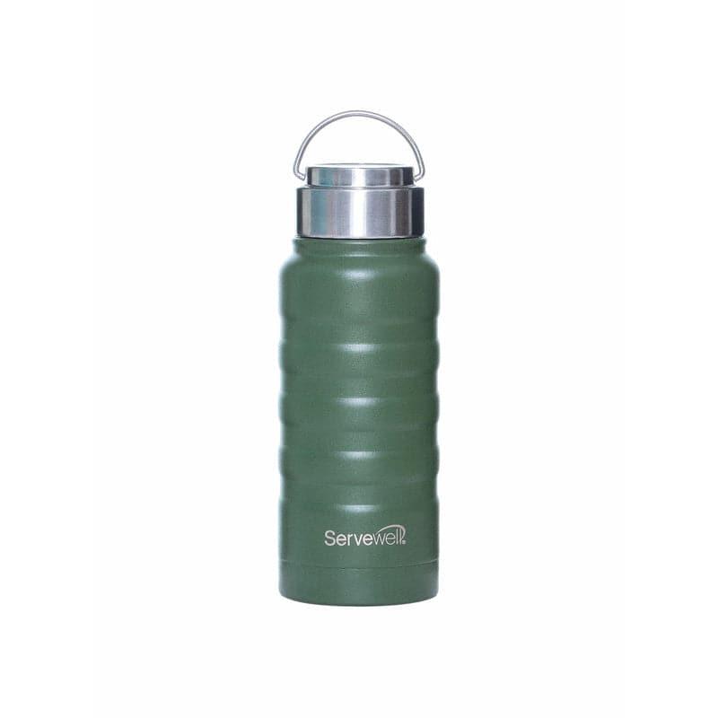 Bottle - Zayden Hot & Cold Thermos Bottle (Green) - 550 ML