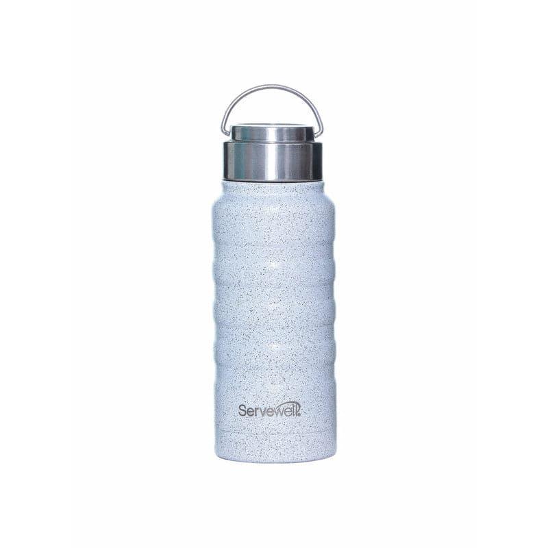 Bottle - Zayden Hot & Cold Thermos Bottle (White) - 550 ML