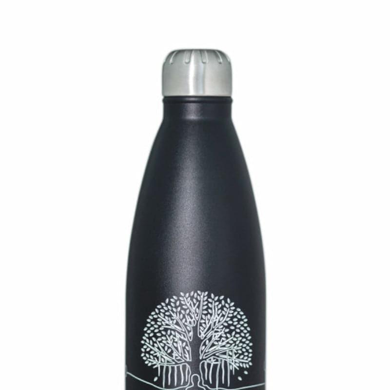 Bottle - Zen Sip Hot & Cold Thermos Bottle (Black) - 1000 ML