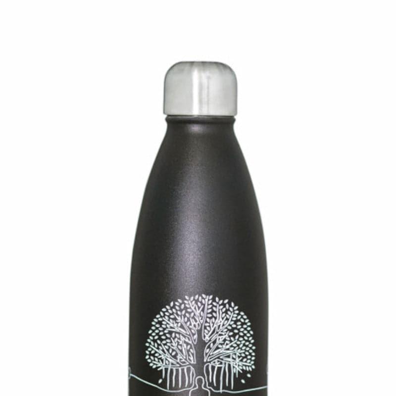 Bottle - Zen Sip Hot & Cold Thermos Bottle (Black) - 750 ML