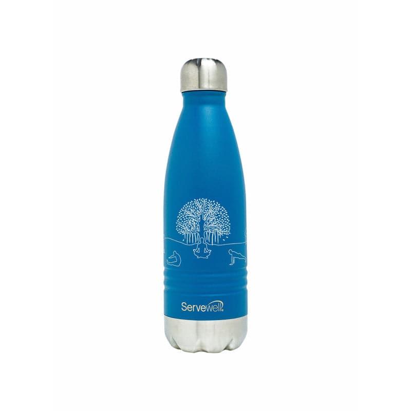 Buy Zen Sip Hot & Cold Thermos Bottle (Blue) - 500 ML Bottle from Vaaree