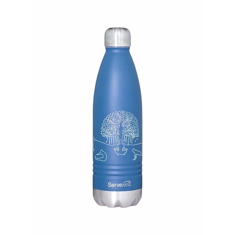 Bottle - Zen Sip Hot & Cold Thermos Bottle (Blue) - 750 ML