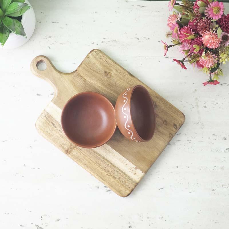 Buy Alpana Ceramic Serving Bowl - Set Of Two Bowl from Vaaree