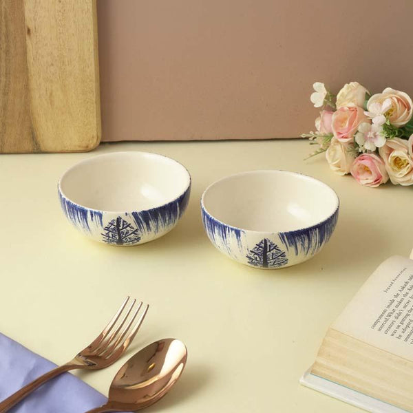 Buy Alpine Forest Ceramic Bowl - Set Of Two Bowl from Vaaree