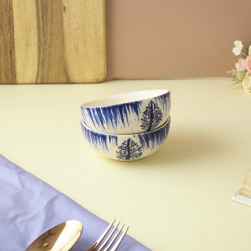 Buy Alpine Forest Ceramic Bowl - Set Of Two Bowl from Vaaree