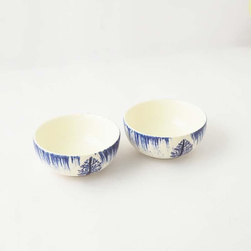 Buy Alpine Forest Ceramic Bowl - Set Of Two Bowl from Vaaree