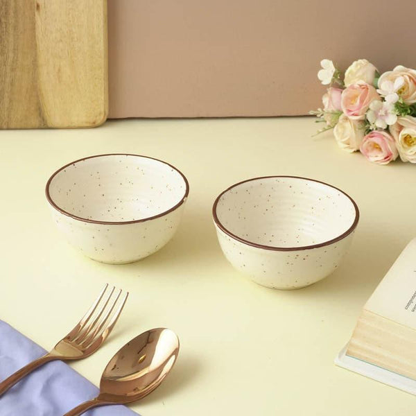 Buy Beige Mia Bowl - Set Of Two Bowl from Vaaree