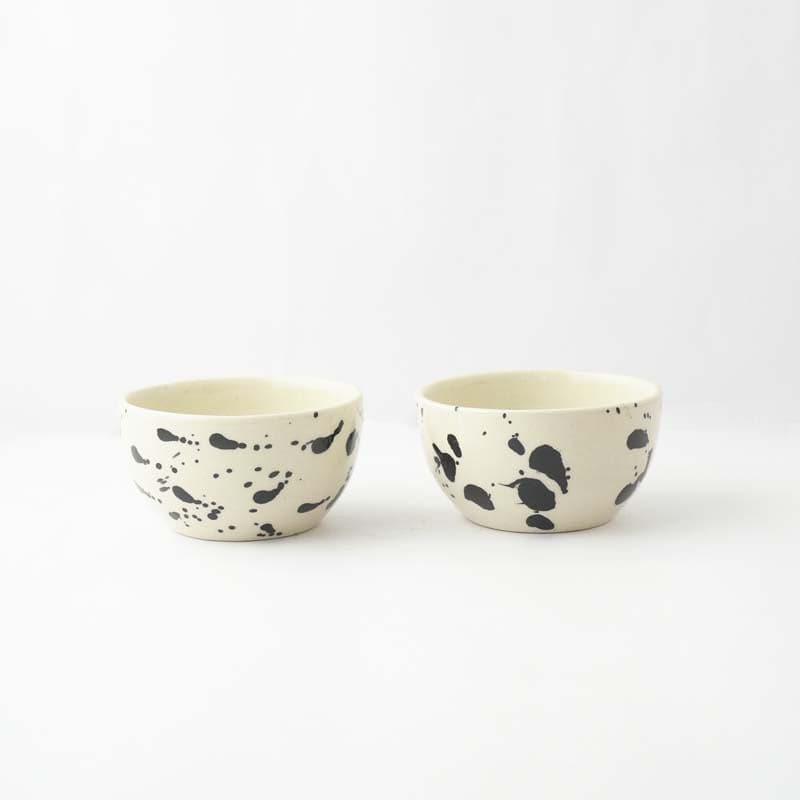 Buy Blips Bops Ceramic Bowl - Set Of Two Bowl from Vaaree