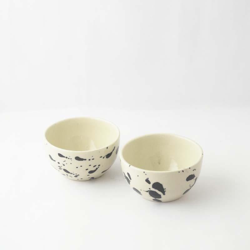 Buy Blips Bops Ceramic Bowl - Set Of Two Bowl from Vaaree