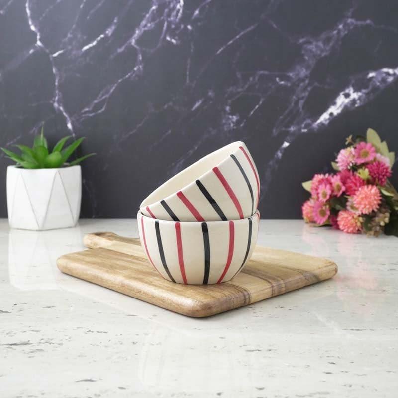 Buy Colorful Striped Squad Bowls - Set Of Two Bowl from Vaaree