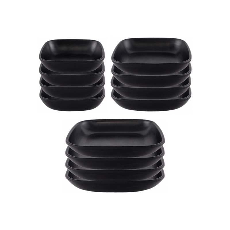 Buy Earthy Attic Bowls (Black) - Set Of Twelve Bowl from Vaaree