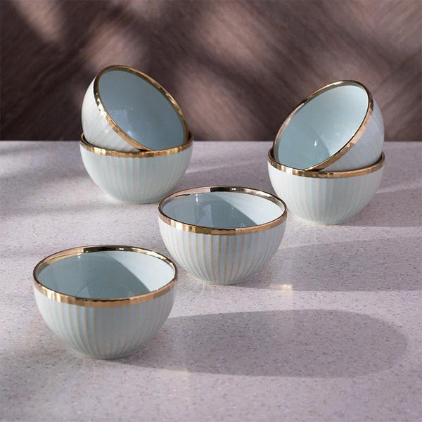 Buy Eldar Bowl (Water Blue) - Set Of Six Bowl from Vaaree