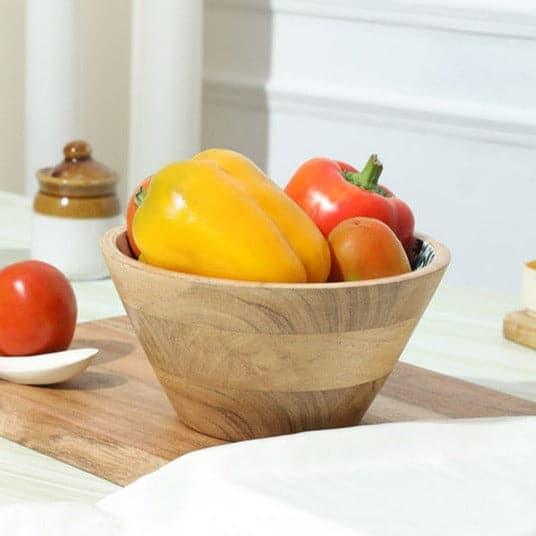 Buy Bowl - Fostera Wooden Bowl at Vaaree online