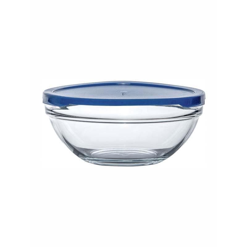 Bowl - Gestal Storage Bowl With Blue Lid - 1700 ML