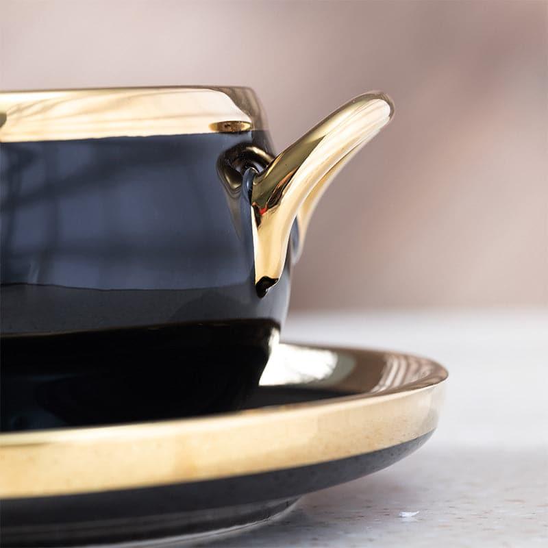 Buy Bowl - Harumi Soup Set (Black) - Eighteen Piece Set at Vaaree online