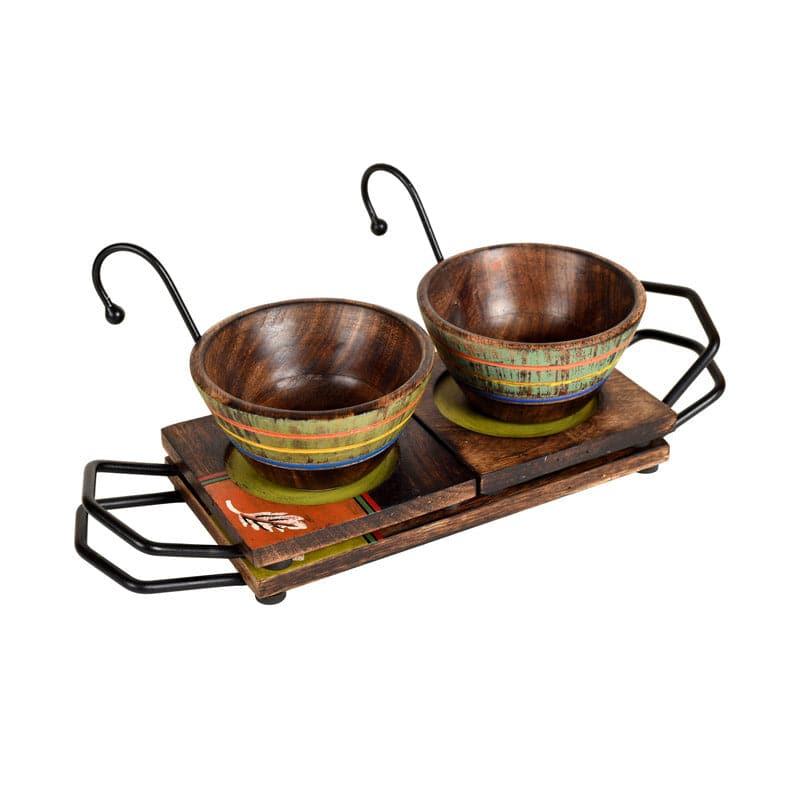 Buy Bowl - Kartheva Wooden Serving Set - Set Of Five at Vaaree online