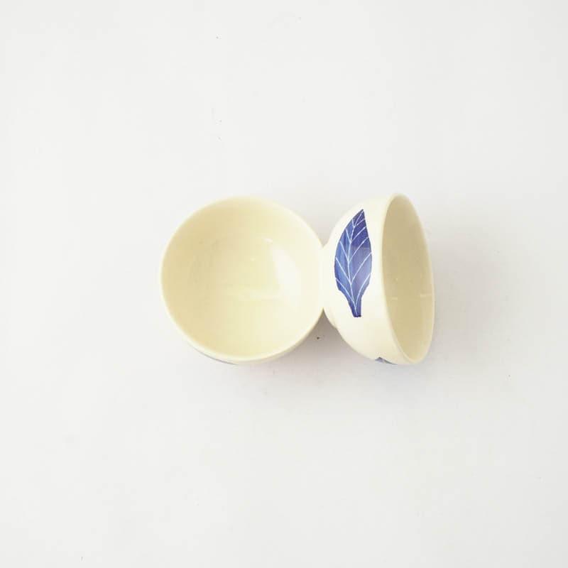 Bowl - Lino Leaf Ceramic Bowl - Set Of Two