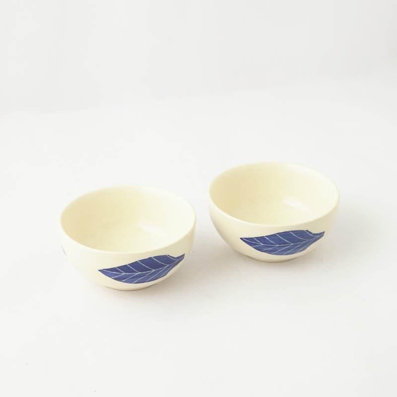 Bowl - Lino Leaf Ceramic Bowl - Set Of Two