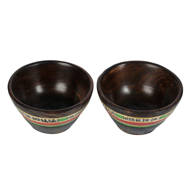 Buy Maruthu Wooden Serving Set - Set Of Three Bowl from Vaaree