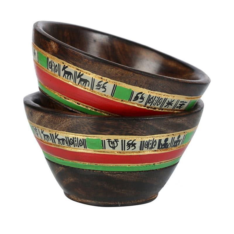 Buy Maruthu Wooden Serving Set - Set Of Three Bowl from Vaaree