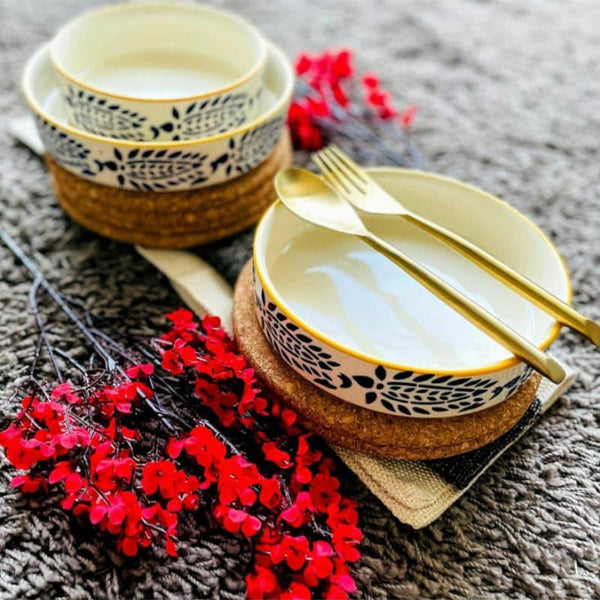 Buy Myro Flat Bowl - Set Of Three Bowl from Vaaree