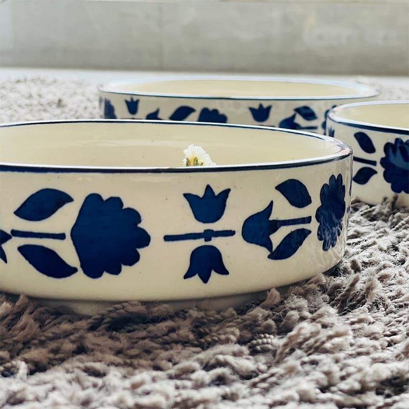 Buy Natana Floral Serving Bowl - Set Of Three Bowl from Vaaree