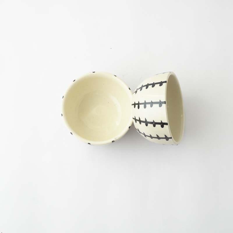 Buy Pine Branch Ceramic Bowl - Set Of Two Bowl from Vaaree