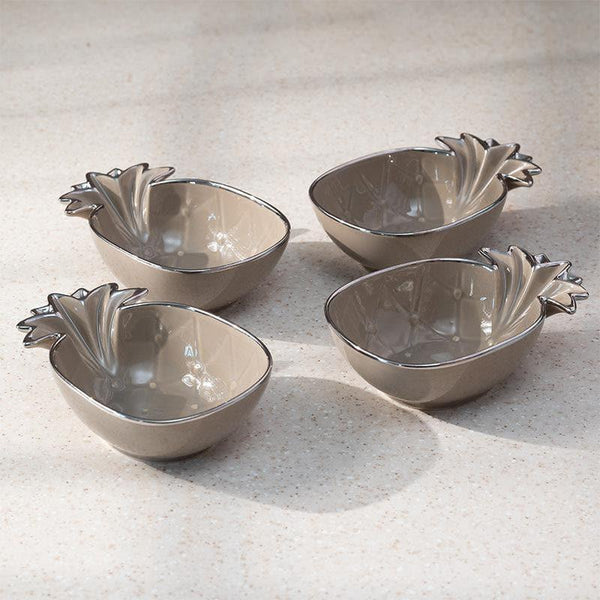 Buy Pineapple Play Snack Bowl (Coffee) - Set Of Four Bowl from Vaaree