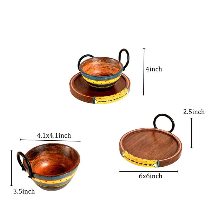 Buy Pitala Wooden Serving Set - Set Of Four Bowl from Vaaree