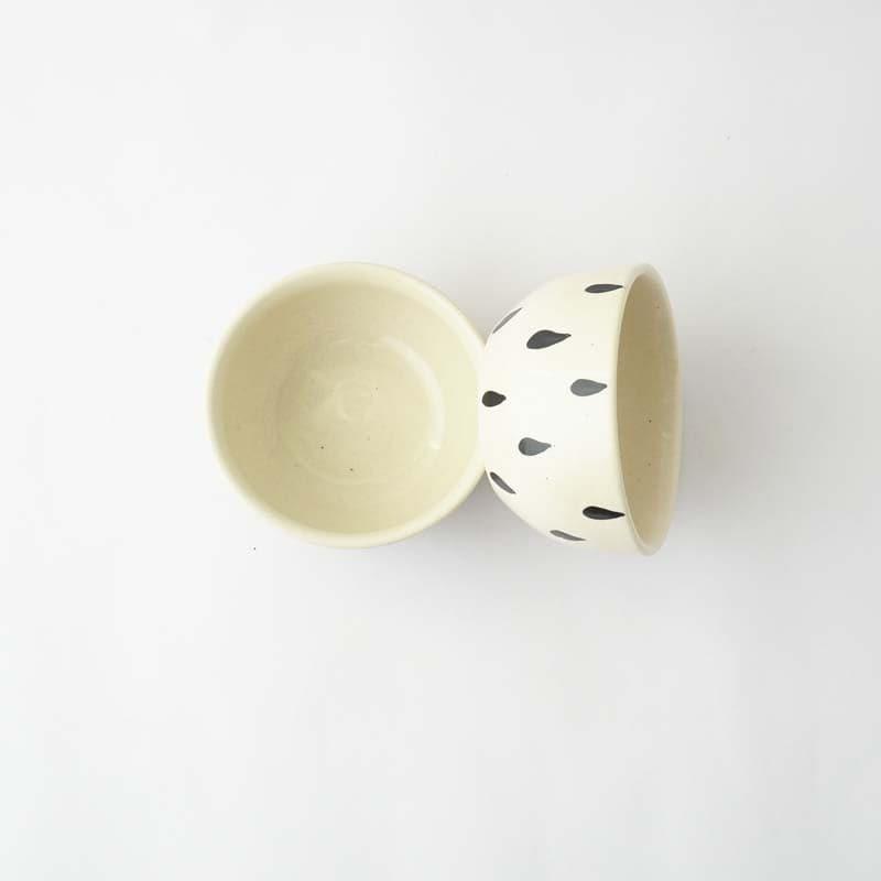 Bowl - Rain Drop Ceramic Bowl - Set Of Two