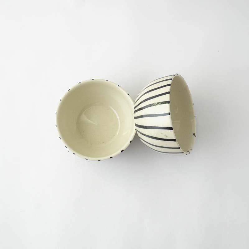 Bowl - Striped Squad Ceramic Bowls - Set Of Two