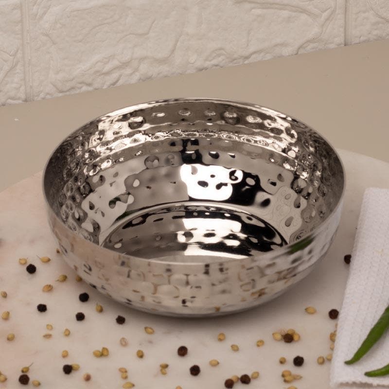 Bowl - Vintage Charm Hammered Curry Bowl (300 ML) - Set Of Two