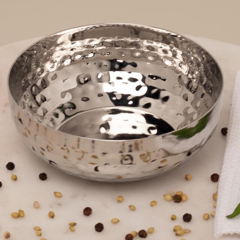 Bowl - Vintage Charm Hammered Curry Bowl (300 ML) - Set Of Two