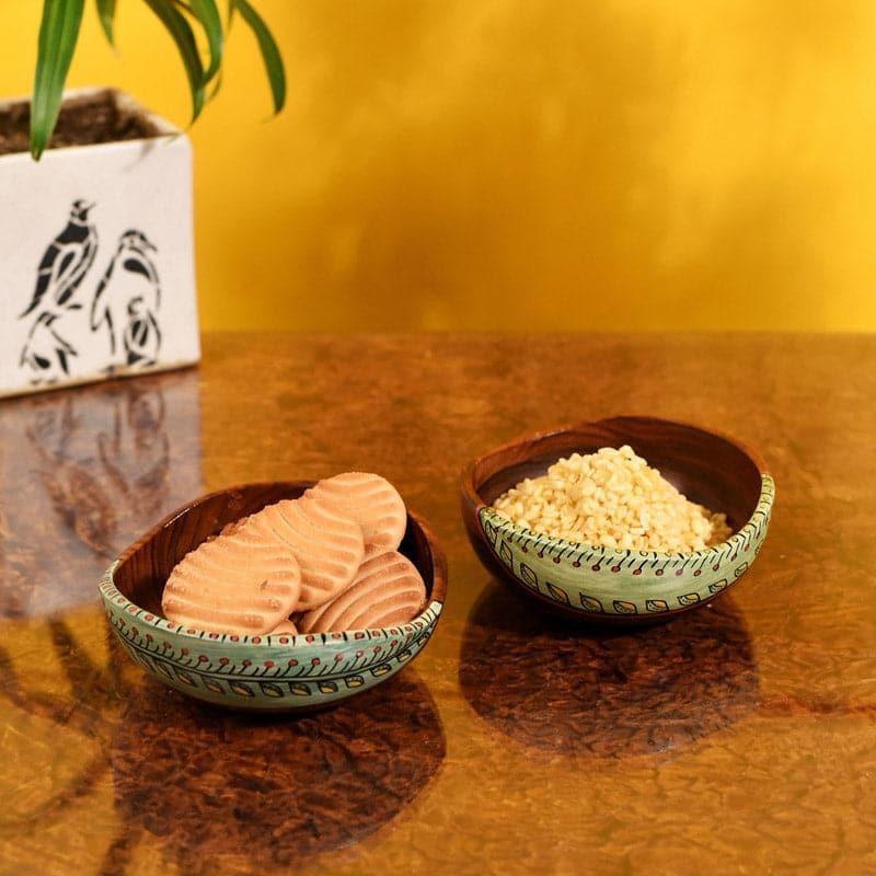 Buy Viyasa Wooden Bowl - Set Of Two Bowl from Vaaree