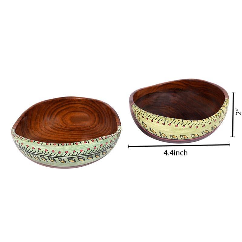 Buy Viyasa Wooden Bowl - Set Of Two Bowl from Vaaree